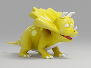dinosaur cartoon 2 3D Model