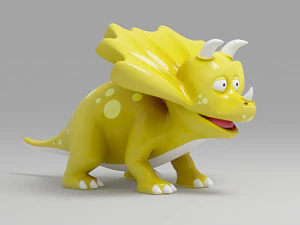 dinosaur cartoon 2 3D Model