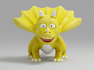 dinosaur cartoon 2 3D Model