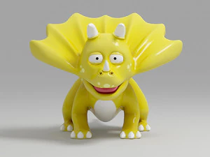 dinosaur cartoon 2 3D Model