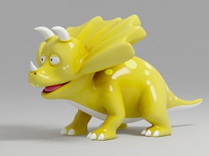 dinosaur cartoon 2 3D Model