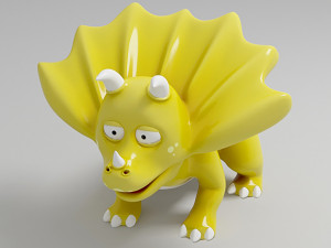 dinosaur cartoon 2 3D Model