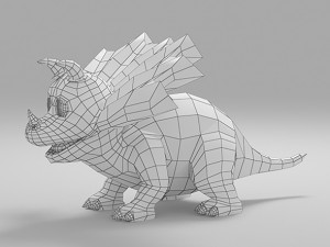 dinosaur cartoon 2 3D Model