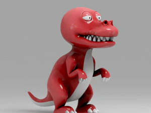 dinosaur cartoon 4 3D Model