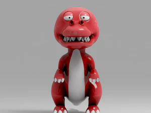 dinosaur cartoon 4 3D Model