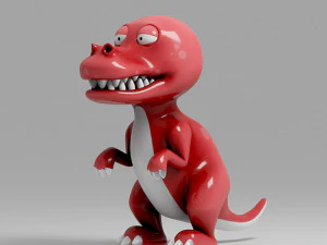 dinosaur cartoon 4 3D Model