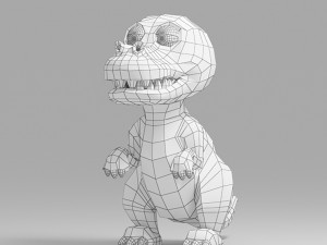 dinosaur cartoon 4 Model 3D
