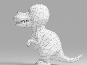 dinosaur cartoon 4 3D Model