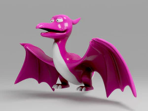 dinosaur cartoon 5 3D Model