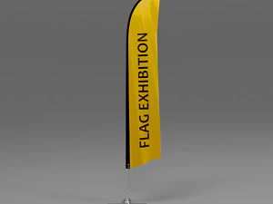 6 flag exhibition 3D Model