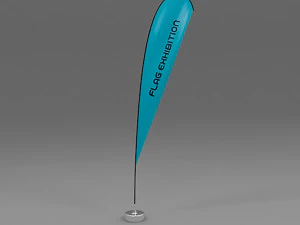 6 flag exhibition 3D Model