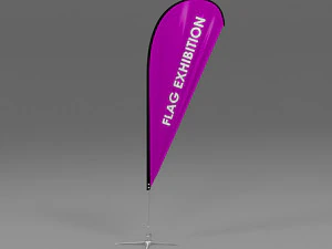 6 flag exhibition 3D Model