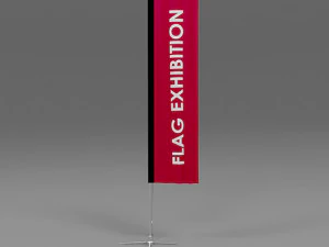 6 flag exhibition 3D Model