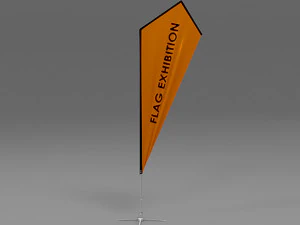 6 flag exhibition 3D Model