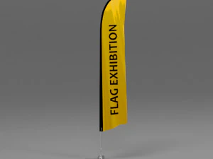flag exhibition 01 3D Model