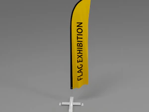 flag exhibition 01 3D Model