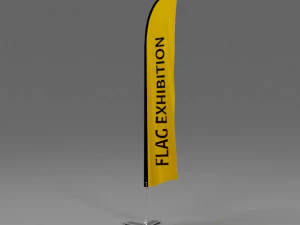 flag exhibition 01 3D Model