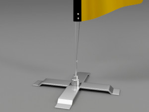 flag exhibition 01 Modèle 3D