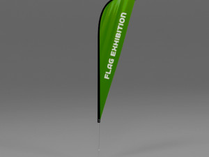 flag exhibition 02 Model 3D