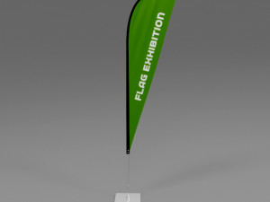 flag exhibition 02 Model 3D