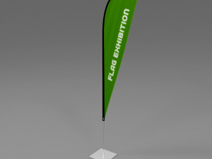 flag exhibition 02 Model 3D