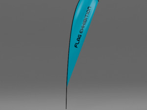 flag exhibition 3 3D Model