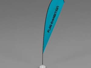 flag exhibition 3 3D Model