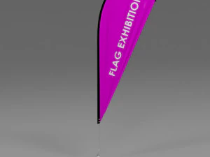 flag exhibition 04 3D Model