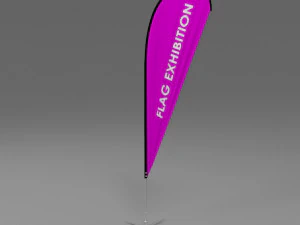 flag exhibition 04 3D Model