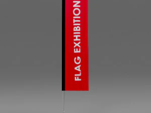 mostra di bandiere 05 Modello 3D