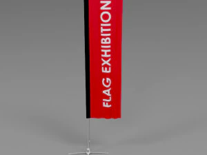 mostra di bandiere 05 Modello 3D