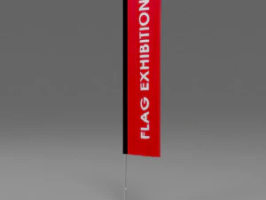mostra di bandiere 05 Modello 3D