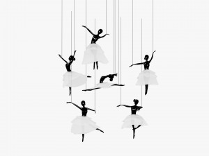 ballet hanging decoration 3D Model
