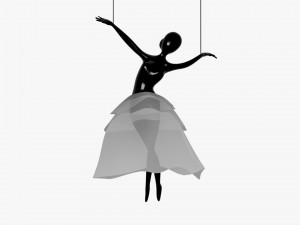 ballet hanging decoration 3D Model