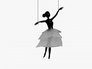 ballet hanging decoration 3D Model