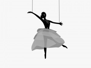 ballet hanging decoration 3D Model