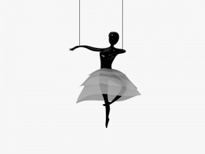 ballet hanging decoration 3D Model