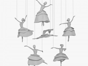 ballet hanging decoration 3D Model