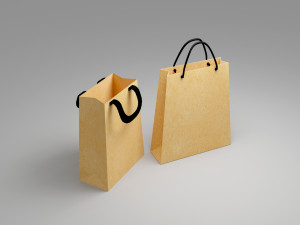 8 bag paper Model 3D