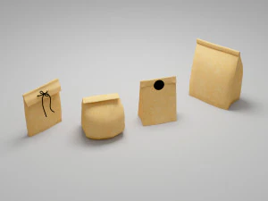 8 bag paper 3D Model