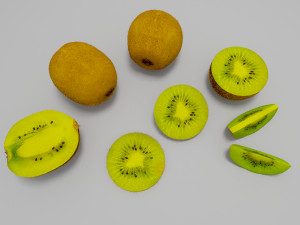 kiwi fruit 1 Model 3D