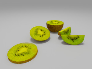 kiwi fruit 1 Model 3D