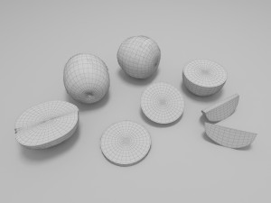 kiwi fruit 1 Model 3D
