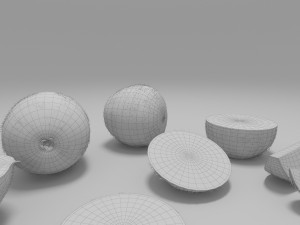 kiwi fruit 1 Model 3D