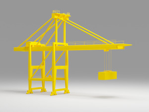 crane port 3D-Modell
