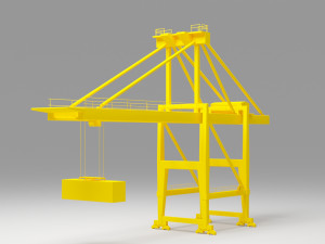 crane port 3D-Modell