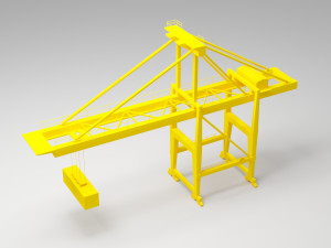 crane port 3D-Modell