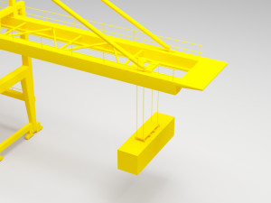 crane port 3D-Modell