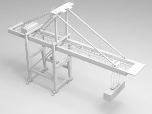 crane port 3D Model