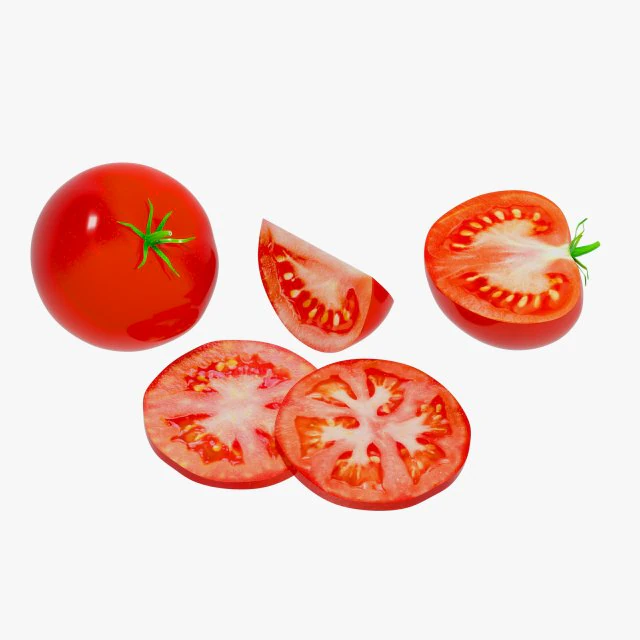 tomato 3D Model .c4d .max .obj .3ds .fbx .stl .blend 